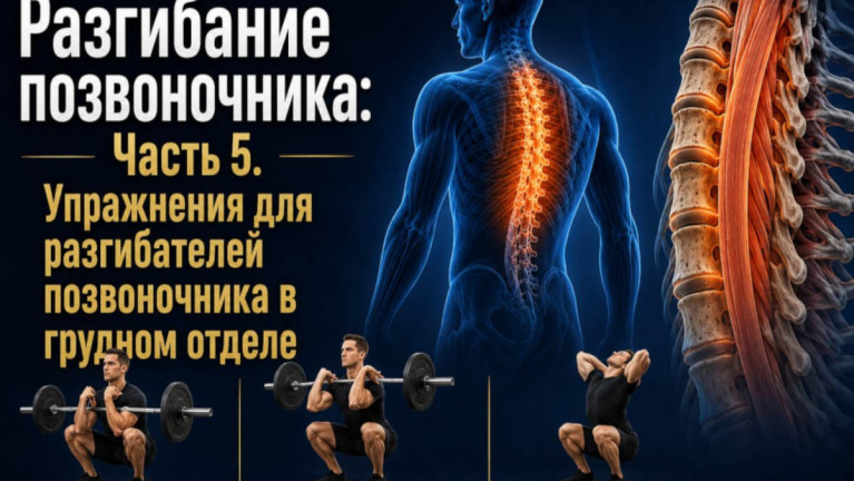 Курс "Функциональная анатомия". Часть 19. Разгибание позвоночника V: Упражнения для разгибателей позвоночника в грудном отделе