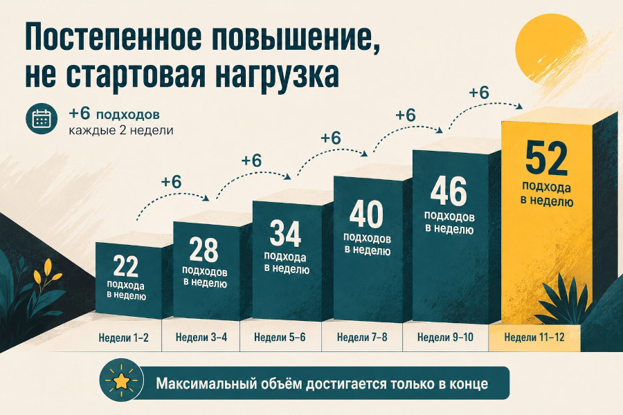 Сколько подходов делать и как их добавлять, чтобы не сломаться